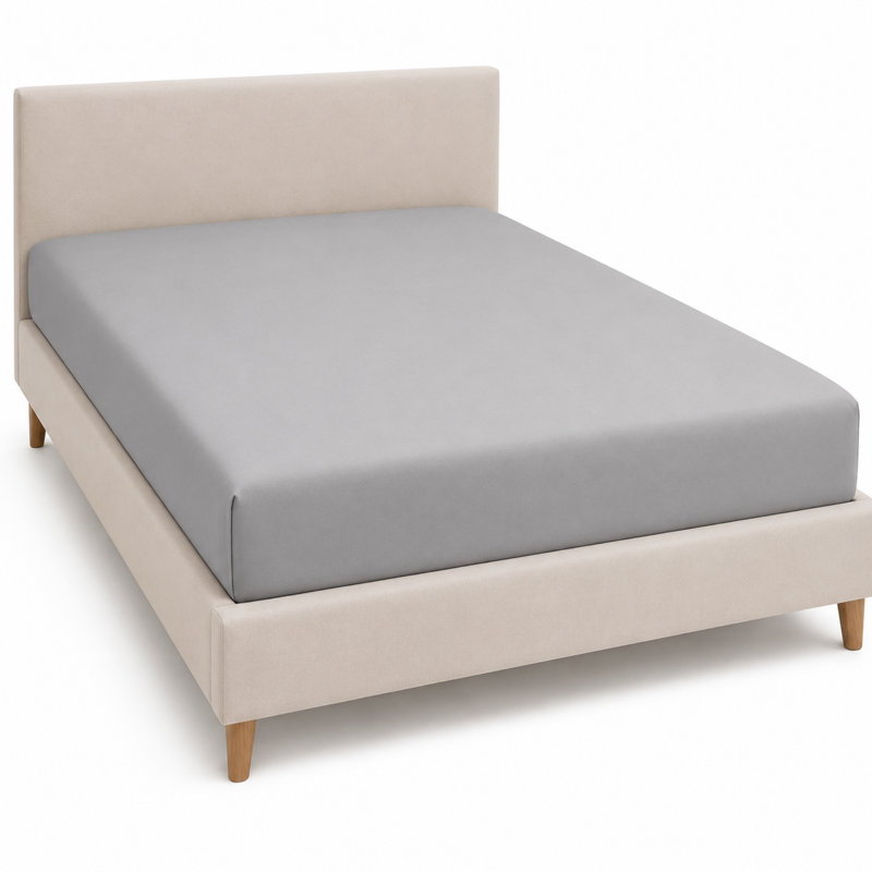 MHG Living Soft Fitted Sheet – Soft and Breathable Microfiber for Everyday Comfort (Single / Double / King / Super King)