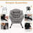 Winston Porter Large Lazy Chair With Cozy Head Pillow Stylish Tufted Back & Seat Armrests-1015627385