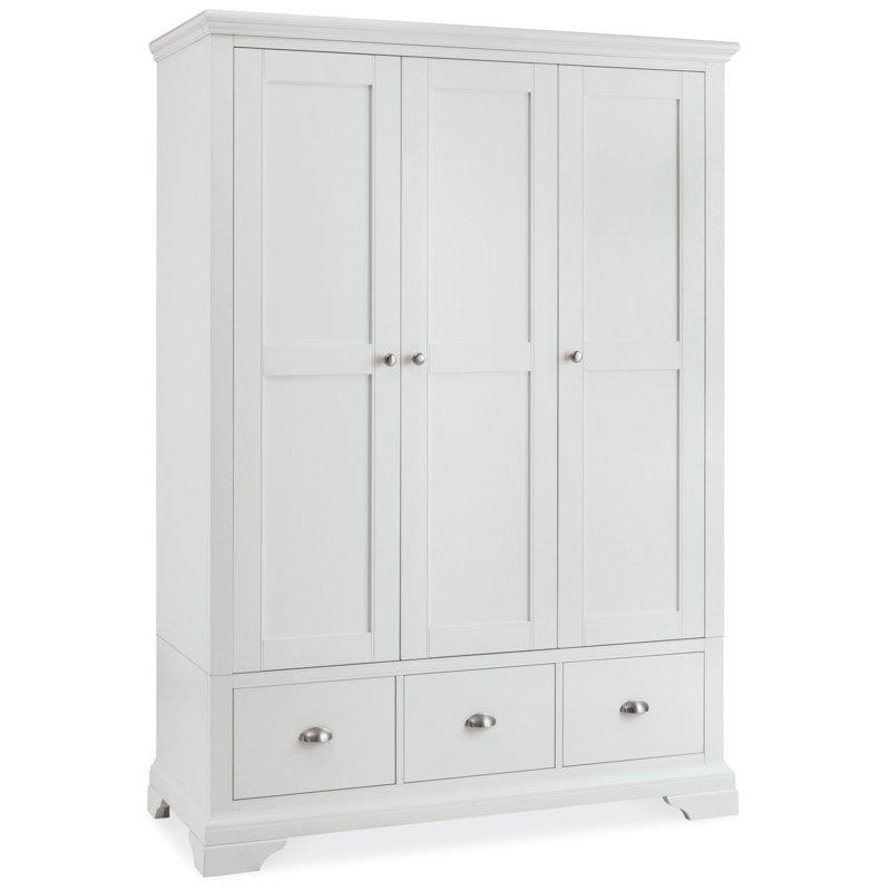 Ziggy 3 Door Wardrobe, White