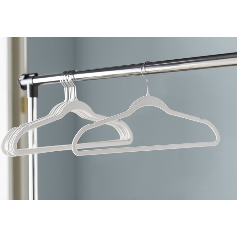 Wayfair Basics Petrone Velvet Non-Slip Standard Hanger Wayfair Basics Color: Ivory