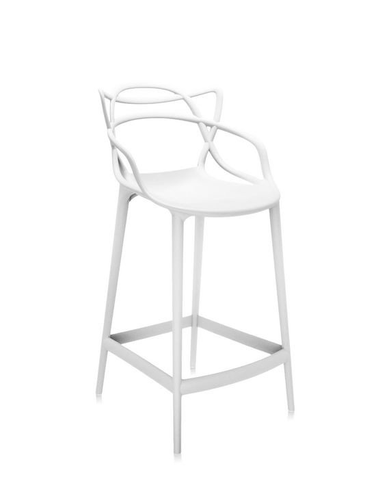 Masters Outdoor Bar Stool, Counter, White