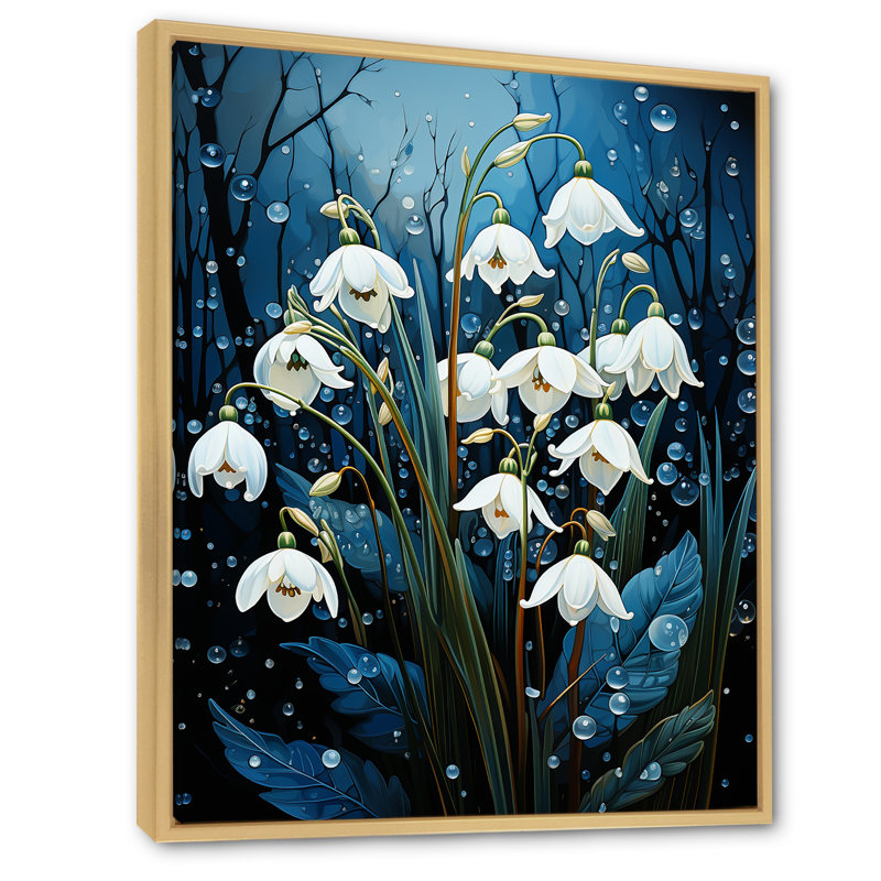 Chutes de neige réalistes, Cadre naturel flottant, H 20 po x l 12 po x P 1 po