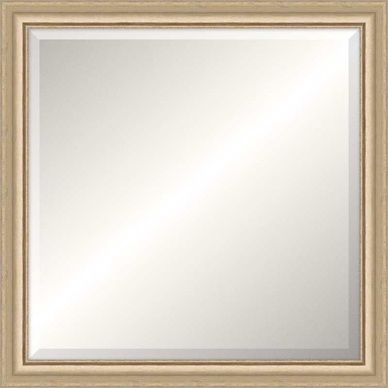 Chamblee Solid Wood Mirror, Square, 25.5" x 25.5"