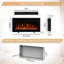 FLAMEKO Albury 3-in-1 Electric Fireplace with Freestanding Mantel Surround, LED Flame Effect, 1.5kW Heater, Logs & Crystals