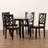 Margaret 4 - Person Four Leg Dining Set-397299479-397299486