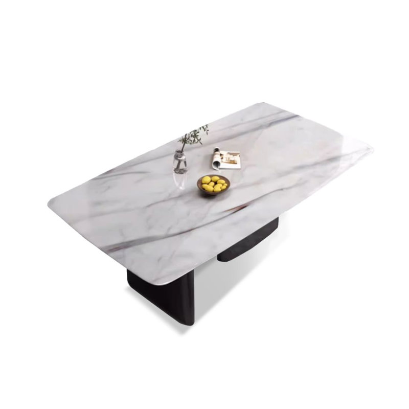 High-end marble dining table, H 29,53 po x L 70,87 po x l 35,43 po