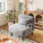 Convertible Chair Bed, Tri-Fold Sofa With Adjustable Backrest & Pillow, Comfortable Sleeper For Home & Office-379049196-379049197