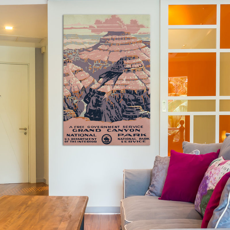 « grand canyon national park », impression sur toile tendue, H 60 po x l 40po x P 1,5 po