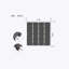 Carreaux de terrasse en plastique emboîtables, paquet de 44 tuiles de patio, 12 po x 12 po carré imperméable pour l'extérieur, utilisation de tous les temps, tuiles de patio pour le balcon de la piscine, gris