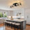 Ventilateurs de plafond avec lumières et télécommande, ventilateur de cuisine de 39,3 po, têtes de lecture rotatives à 360 ° sans ventilateur Fandelier Black et plafonniers encastrés pour le salon de la chambre à coucher (6 vitesses, minuterie)