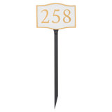 Serif 1-Line Lawn Address Sign