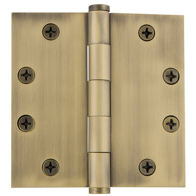 4.5'' x 4.5'' Brass Butt Bearing Hinge