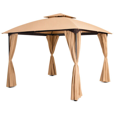 10 pi. L 10 pi. X P 10 pi. Pavillons de jardin avec rideau et toit arqué