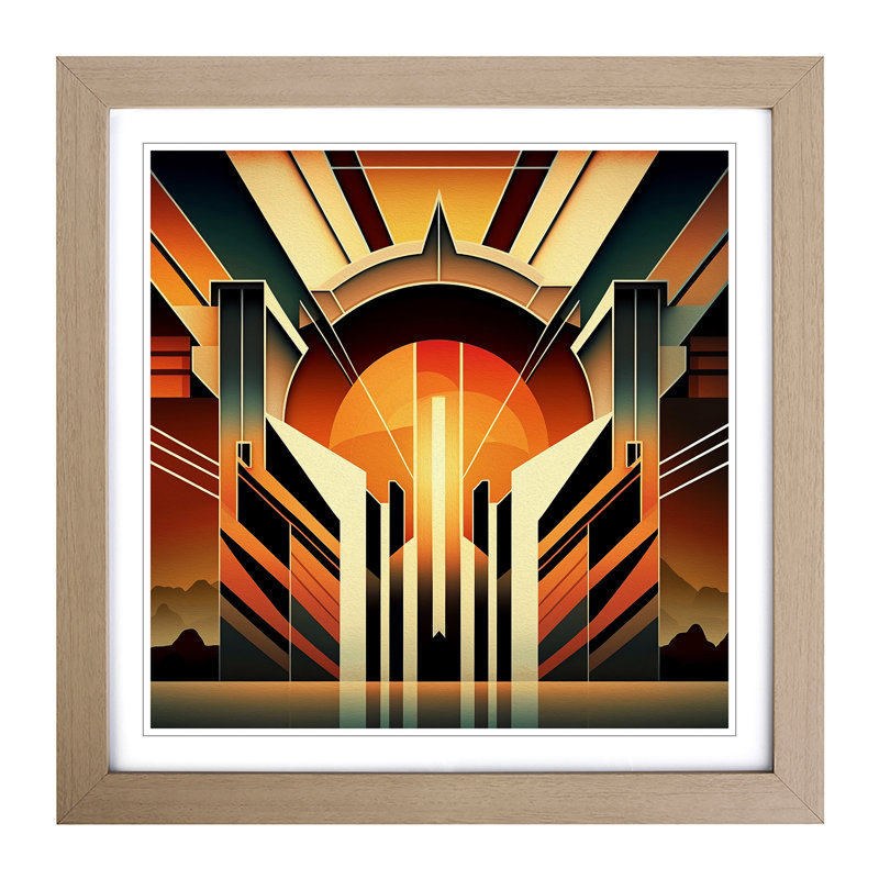 Single Picture Frame Print on Wood, Oak