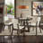 Cipolla Wood Finish Fixed Top Round Dining Table - 47"-106911004