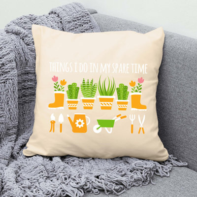 Polyester/Polyester Blend Reversible Throw Pillow
