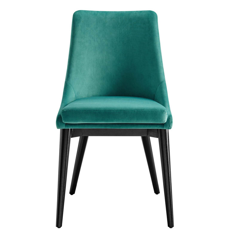 Modway Viscount Performance Velvet Dining Chair, Teal