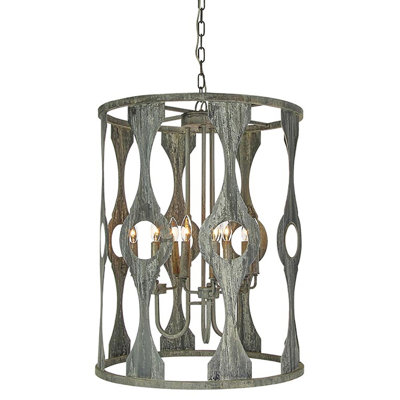 Balustrade 9 - Light Candle Style Geometric Chandelier