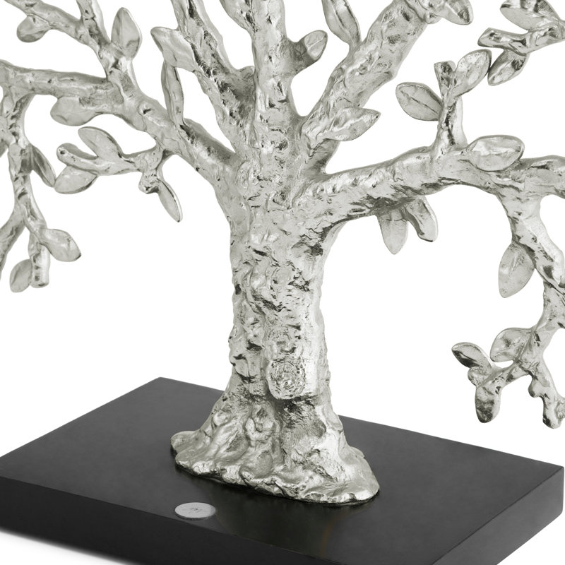 Tree of Life Decorative Fireplace Screen, Silver