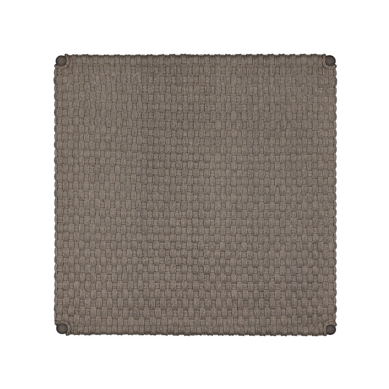 Savio Outdoor Coffee Table, Dark Textured Woven