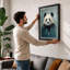 Contemplative Panda Modern - Print-65579069-65579068
