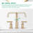 2-handle Bathroom Faucet with Drain Assembly