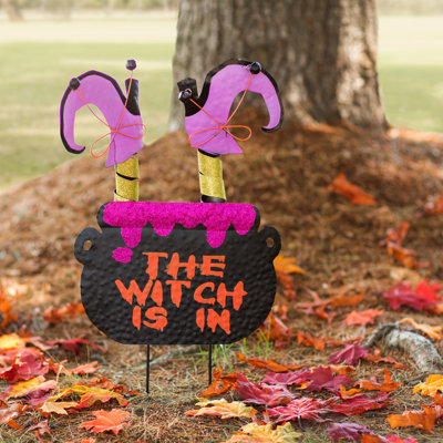 Piquet de jardin Halloween Witch's Pot