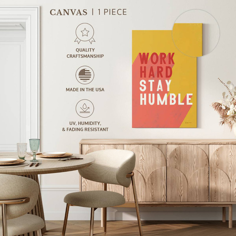Work Hard Stay Humble Print, 30" H x 20" W