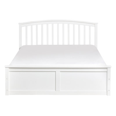 Ottoman Bed Pine Wood CLARBEC White
