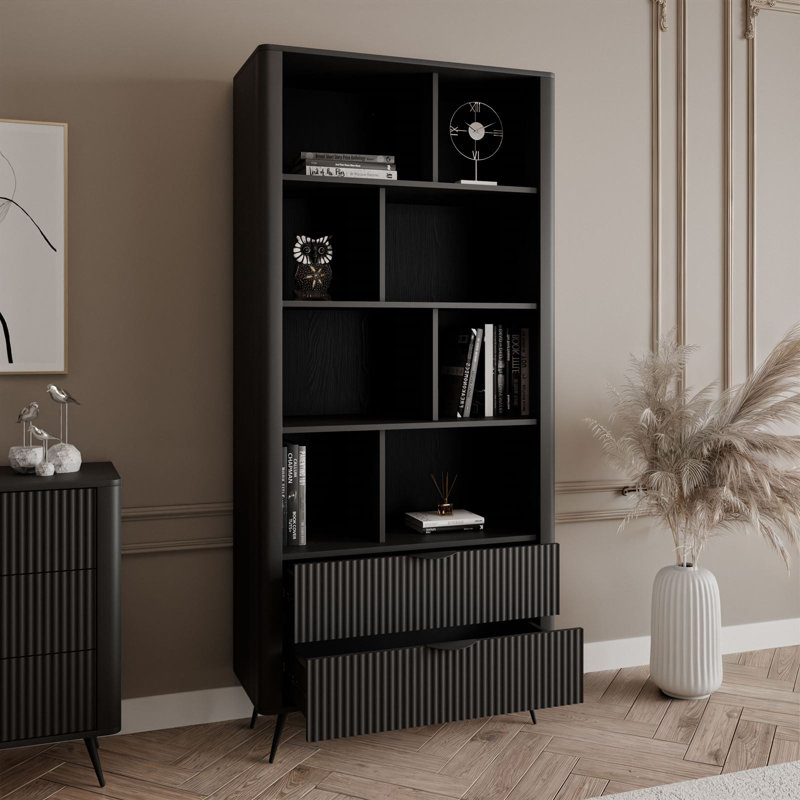 193.8cm H x 88cm W Bookcase, Black