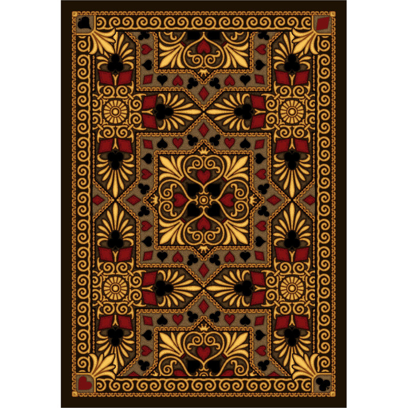 Tapis de jeu et de divertissement Jackpot, Rectangle 7 pi 8 po x 10 pi 9 po