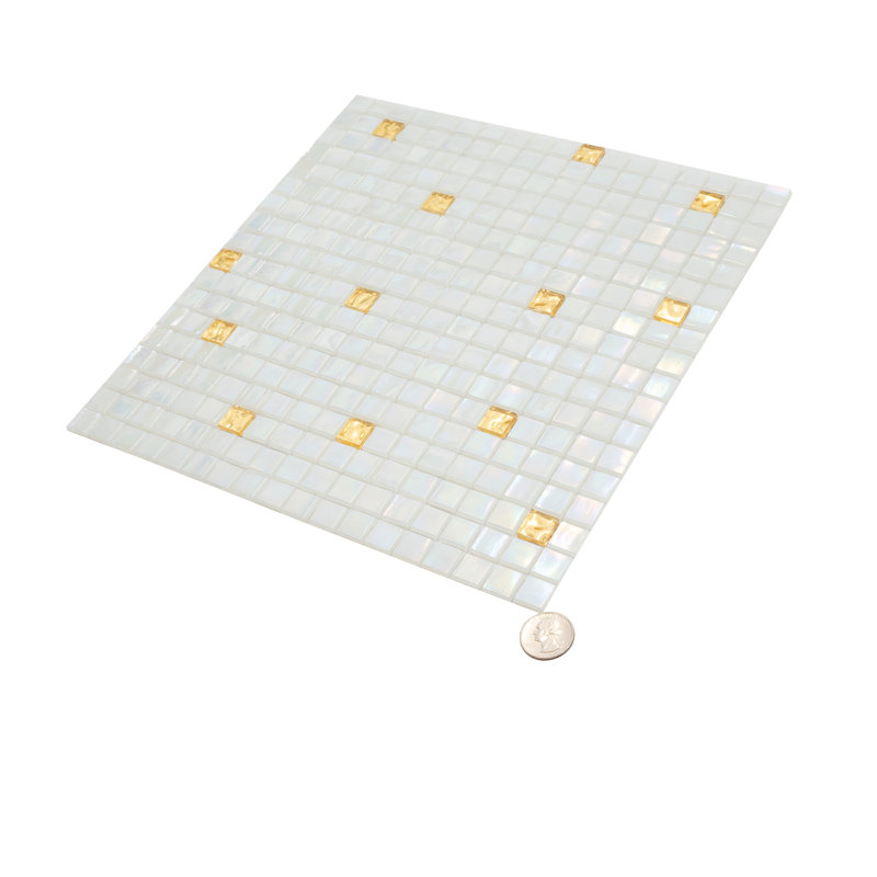 Mingles 0.6" x 0.6" Glass Mosaic Grid Wall & Floor Tile