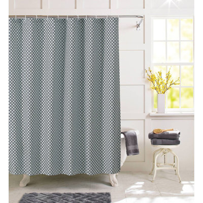 Nigella Geometric Shower Curtain with Hooks Included