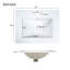 Armoire de meuble-lavabo 24 po avec lavabo en céramique, 2 tiroirs, 1 porte-117866905-117866907