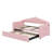 Upholstered Twin Size Daybed With Adjustable Height Pop Up Trundle-1164012880