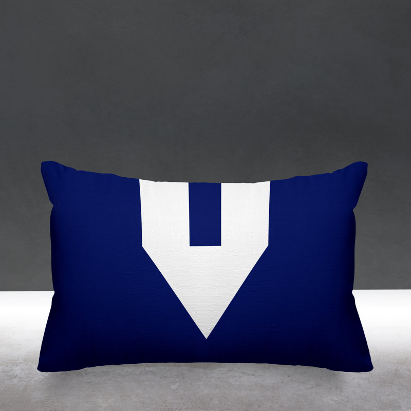 Coussin lombaire intérieur / extérieur Luella, Bleu marine