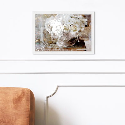 Floral and Botanical Glam Serving Roses Florals - impression d'art graphique