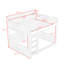 Lit superposé avec tablettes de rangement et ports USB-124010001
