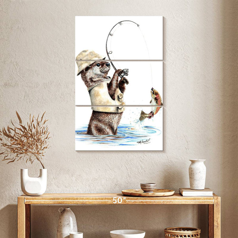 Senne Nature's Fisherman, 57" H x 36" W