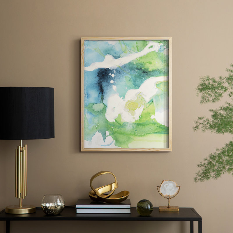 «Rising Above I», reproduction encadrée - bois massif, H 15 po x l 12 po