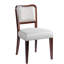2, chaises d'appoint rembourrées, teintées noyer, de style traditionnel, à assise moelleuse, confortables, élégantes et élégantes, 2, finition noyer, structure solide, tissu, confort ergonomique, événements spéciaux