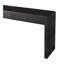 Console courbée avec rangement, table d'entrée en bois avec 2 tiroirs, console rustique de style campagnard pour entrée, couloir, salon, noir vieilli-633005858