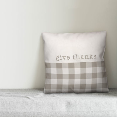 Gingham Throw Pillow