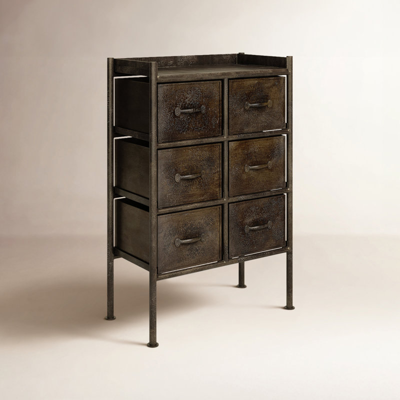 Commode d'appoint 6 tiroirs Perry