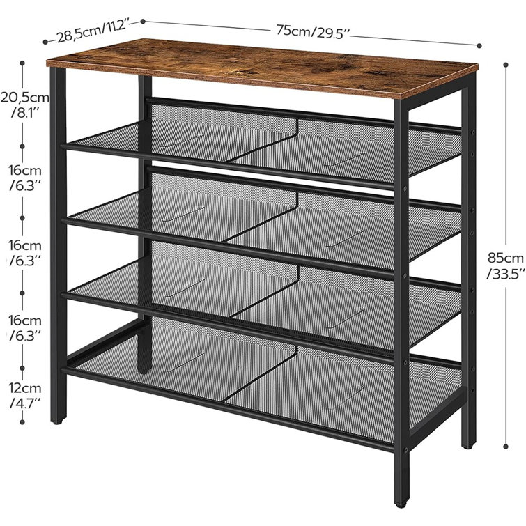 XIHAMA 5 Tiers Shoe Rack Shoe Storage Shoe Organizer 20-25 Pairs