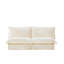 Canapé 2 places sans accoudoirs, canapé rembourré pour le salon et la chambre à coucher, canapé moderne pour la maison