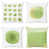 Pastel Green/Ecru/White