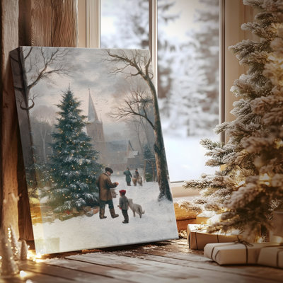 Candle of Pale Winter Promise-Premium Gallery Wrapped Canvas