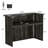 63-Inch Home Bar Unit Wine Bar Table for Home Pub, Bistro, Rustic Brown-1036803029