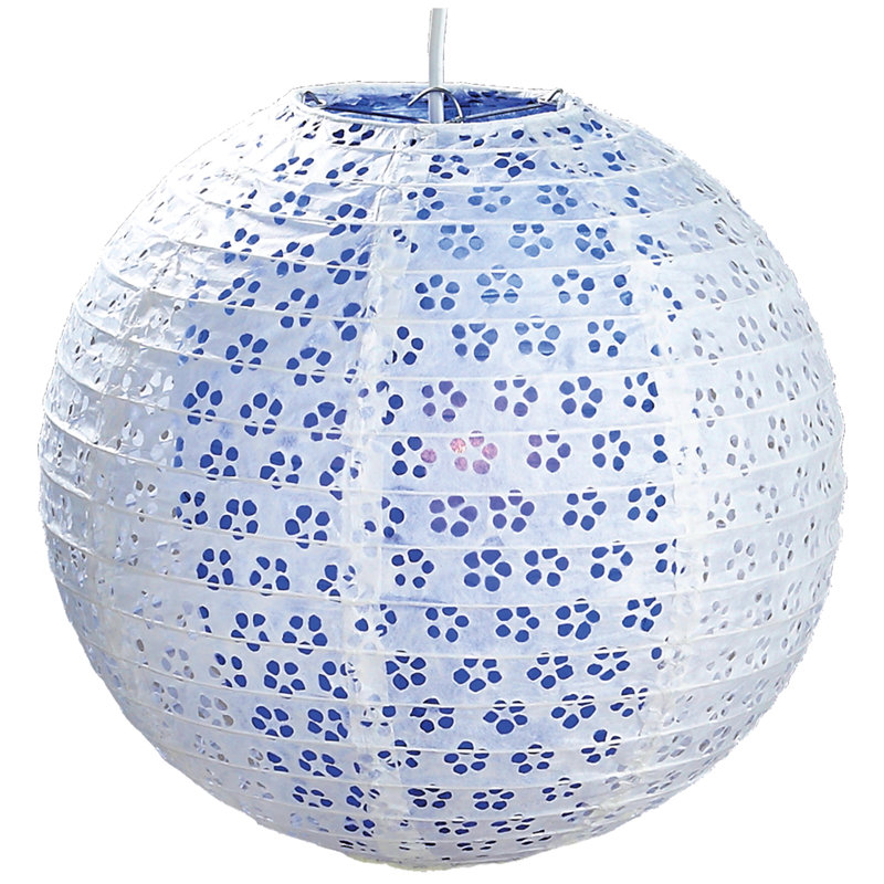 30cm H Paper Round Pendant Shade ( Screw On ), Blueberry